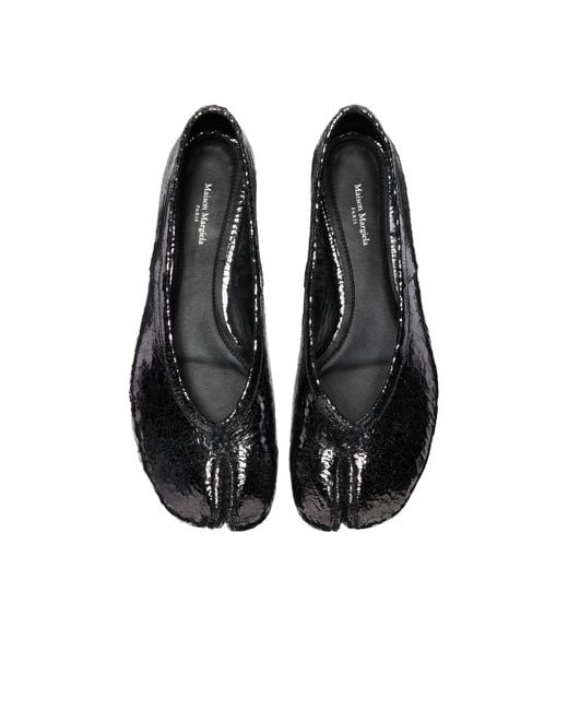 Maison Margiela Black Tabi Broken Mirror New Ballerinas