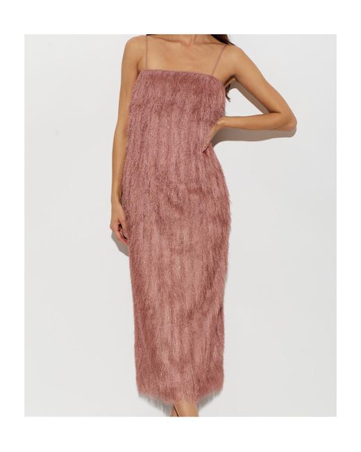 Balmain Purple Suspender Dress