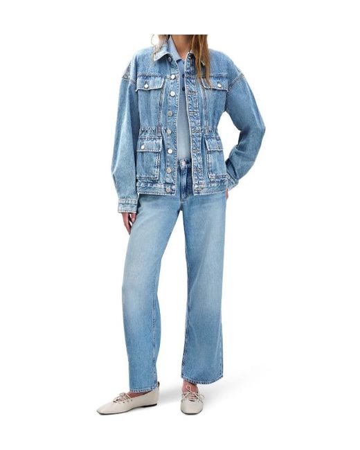 Rag & Bone Blue Amy Trucker Denim Jacket
