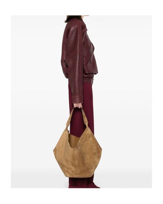 Khaite Brown Medium Lotus Tote Bag