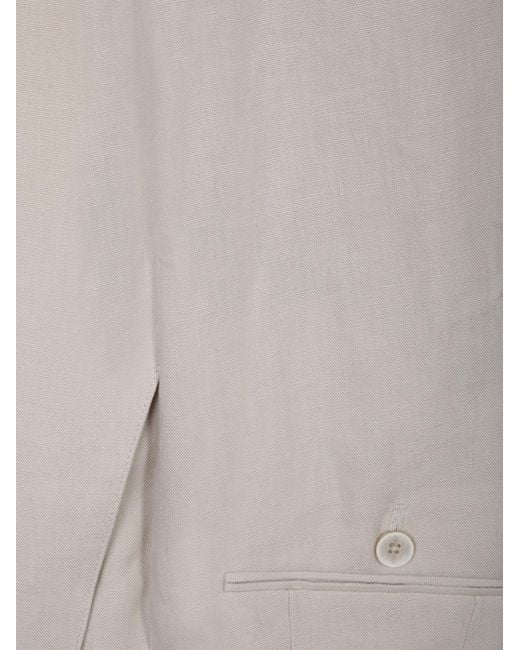 Lardini Gray Double-Breasted Tailored Suit for men