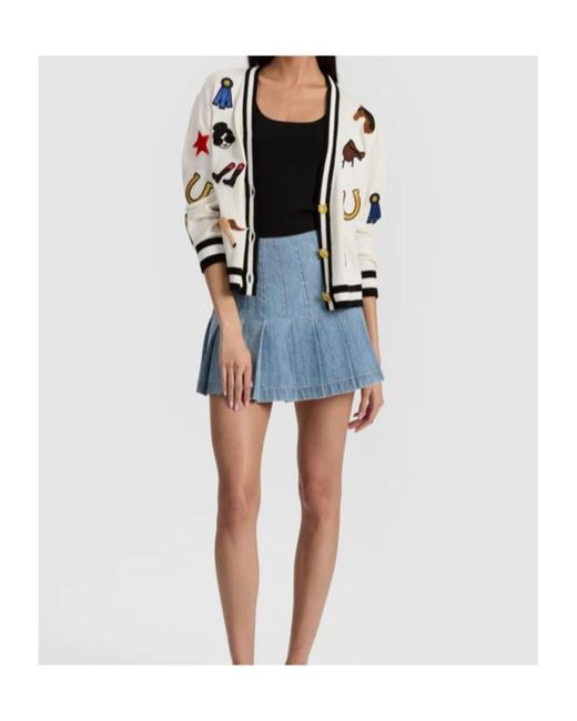 Alice + Olivia White Bradley Cardigan