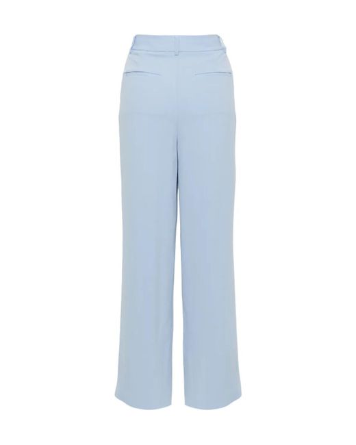 Jonathan Simkhai Blue Tailored Crepe Trousers