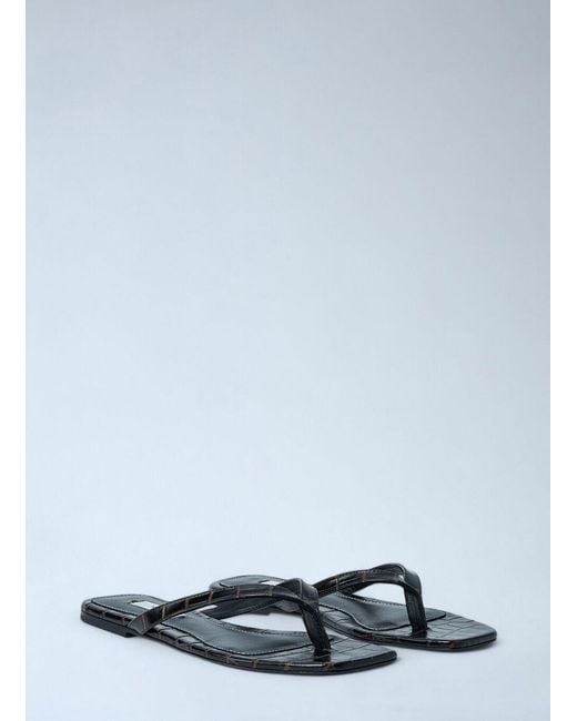 Totême Multicolor Totême Croco-Embossed Flip Flops