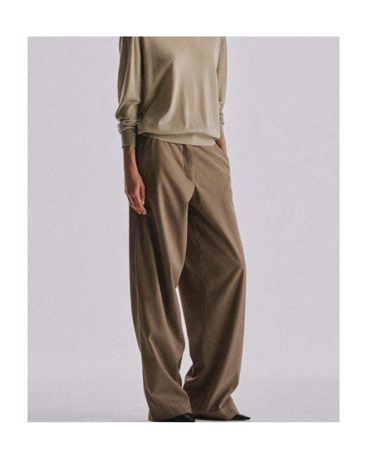 The Row Brown Casual Pants With Belt Loops