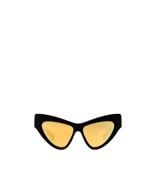 Gucci Metallic Eyewear	Cat-Eye Frame Sunglasses