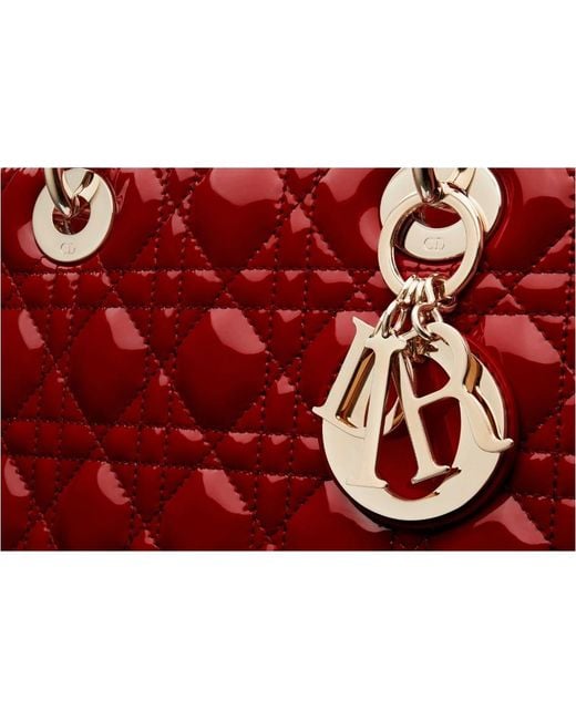 Dior Red Medium Lady Bag