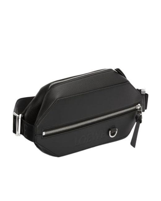 Loewe Gray Convertible Zipped Sling Bag for men