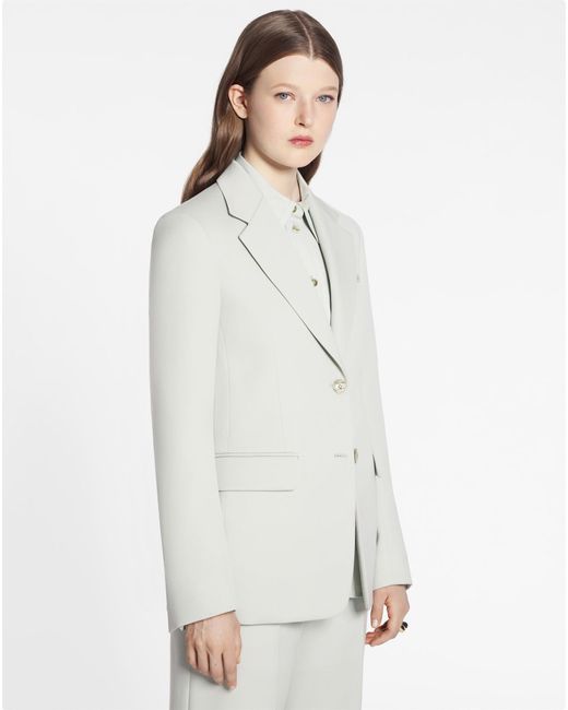 Lanvin Gray Single-Breasted Long-Sleeved Blazer