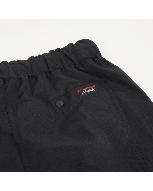 NANGA Black Tusser Easy Shorts for men