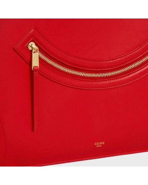 Céline Red Flat Luggage