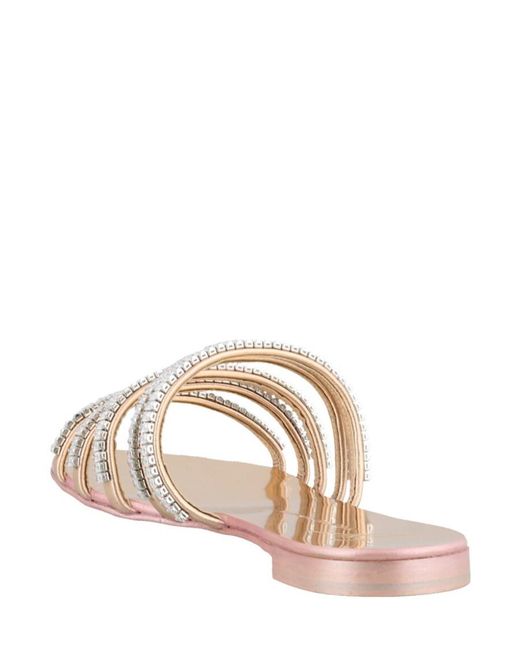 Giuseppe Zanotti Natural Crystal Ringed Sandals