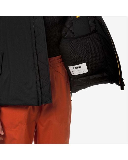 K-Way Black Claudeny 2.1 Amiable Thermo Heavy Jacket