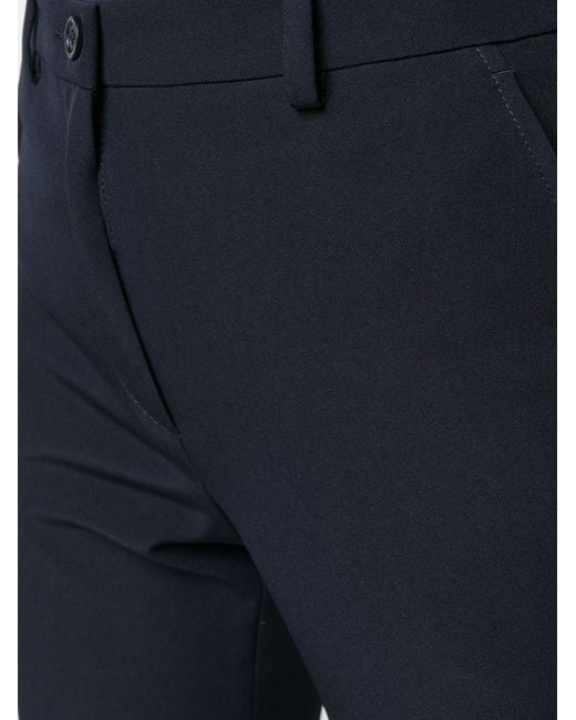 Seventy Black Slim Fit Cropped Tailored Trousers