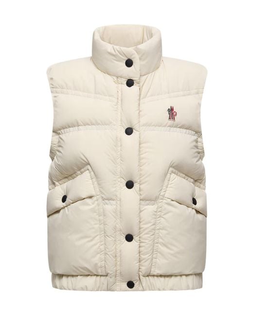 Moncler White Grenoble Baise Padded Vest