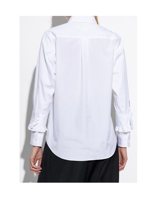 Comme des Garçons White Comme Des Garçons Long Sleeved Blouse