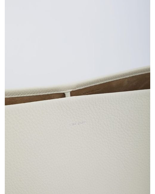 The Row White Large N/S Park Tote Bag