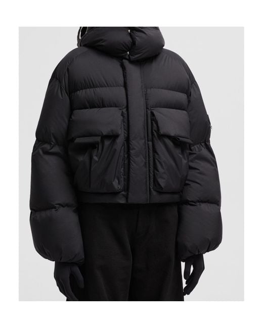 Moncler Black X Willow Smith Kar Hooded Short Down Jacket