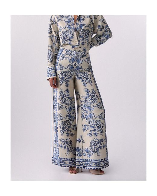 Liu Jo Multicolor Paisley Wide-Leg Pants