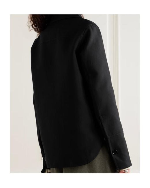 Jil Sander Black Cotton-Blend Twill Jacket