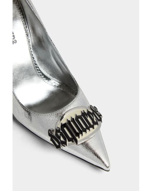 DSquared² White Gothic Pumps