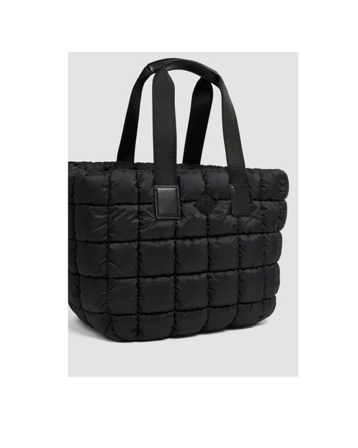Moncler Black Caradoc Water-Repellent Tote Bag
