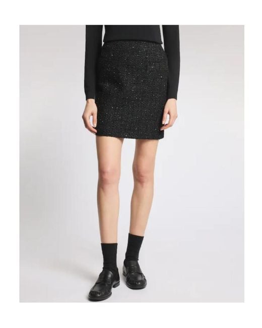 Fay Black Short Skirt