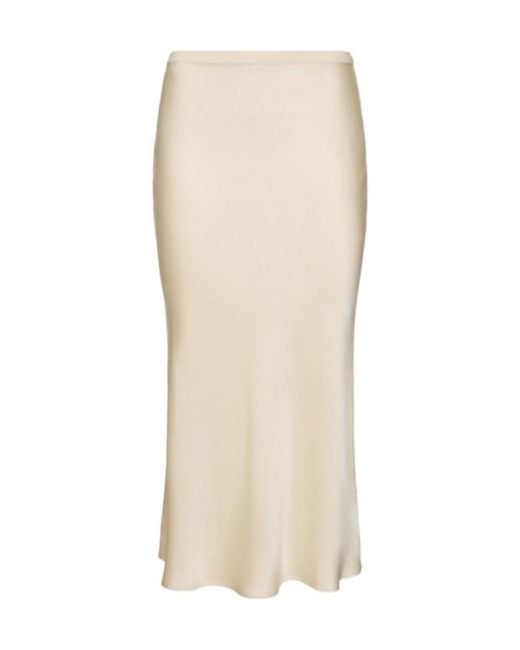 Anine Bing Natural Elastic Waist Skirt