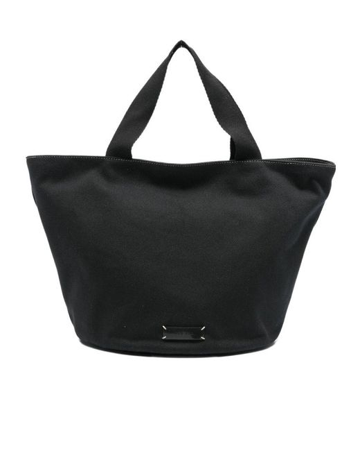 The Row Black Double-Handle Shoulder Bag