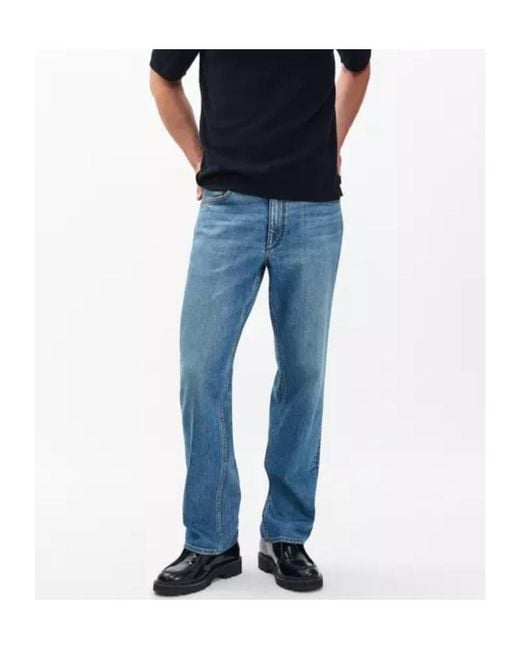 Rag & Bone Blue Fit 4 Straight Jeans for men