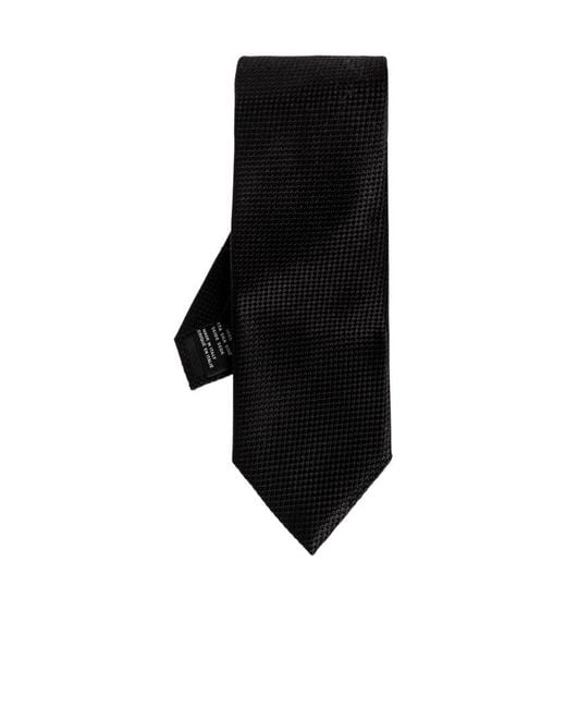 Tom Ford Black Pointed-Tip Tie for men