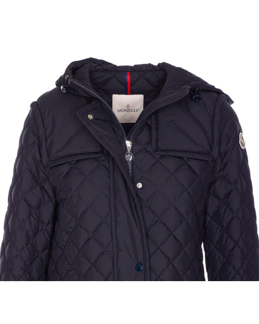 Moncler Blue Long Sleeve Down Jacket