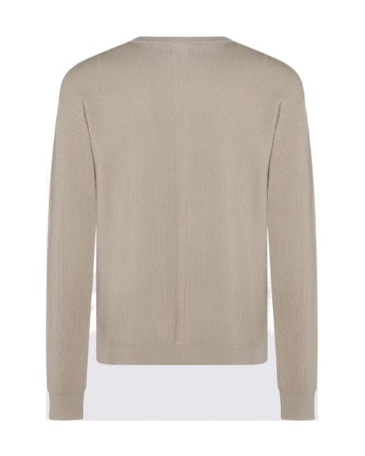 Rick Owens Natural Round Neck Pullover for men