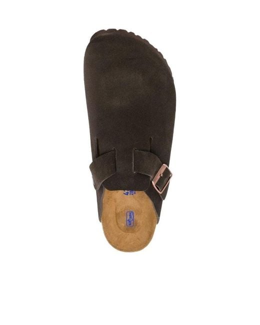 Birkenstock Brown Buckle Detailed Slip-On Sandals for men