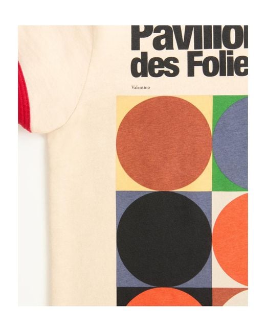 Valentino Pink Printed Cotton Jersey T-Shirt