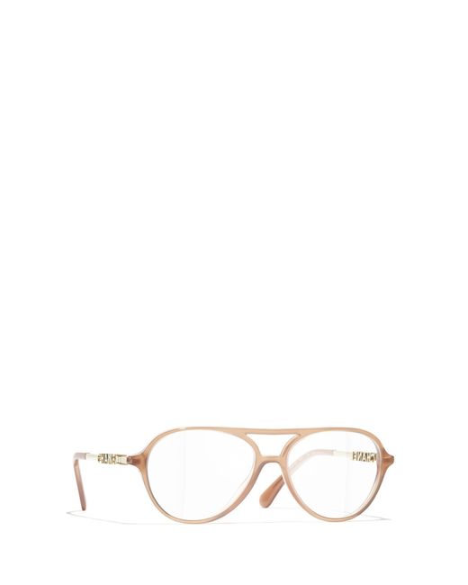 Chanel White Full Frame Glasses