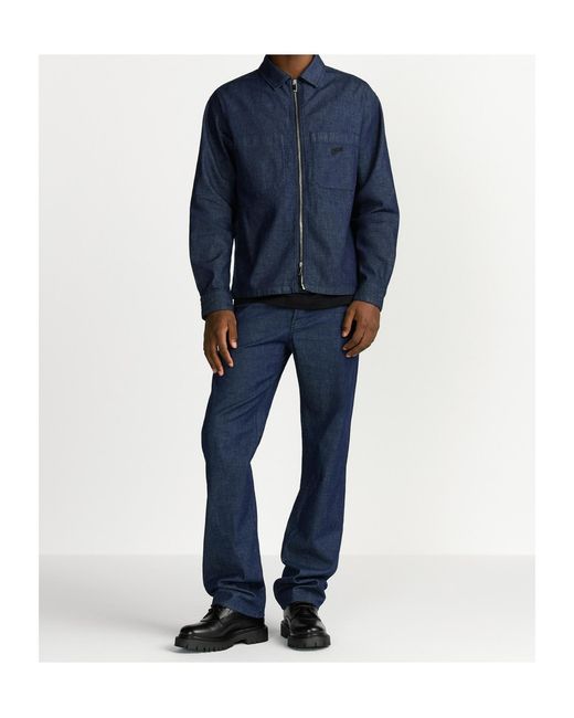 Dior Blue Mountain Zipped Overshirt for men