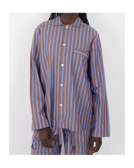 Tekla Purple Striped Pajamas for men
