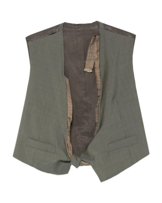 Magliano Gray Tie-Detail Vest for men