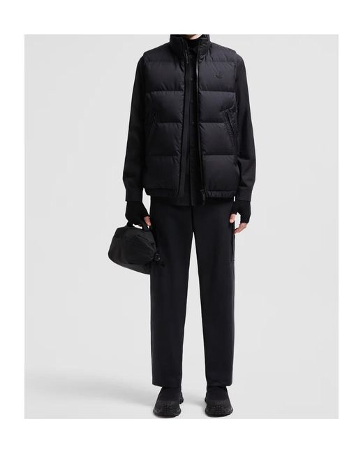 Moncler Black Fedare Zip-Up Padded Gilet for men