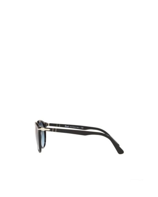 Persol Blue Round Frame Sunglasses for men