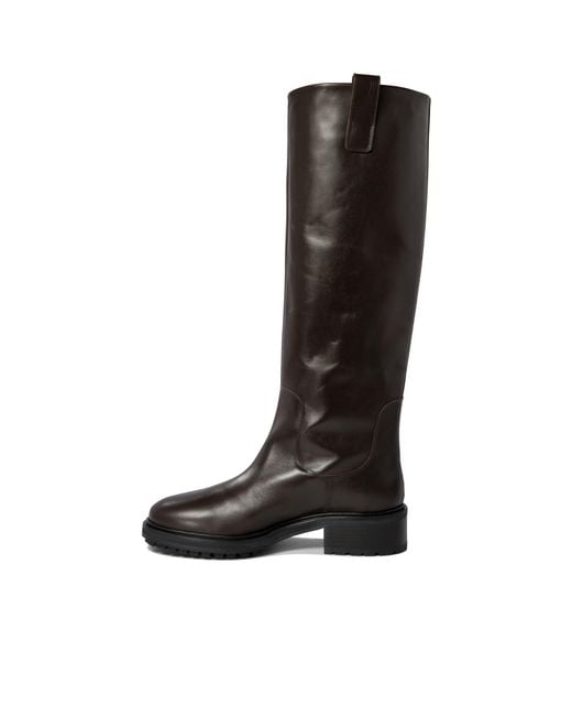 Aeyde Black Henry'S Knee-High Boots