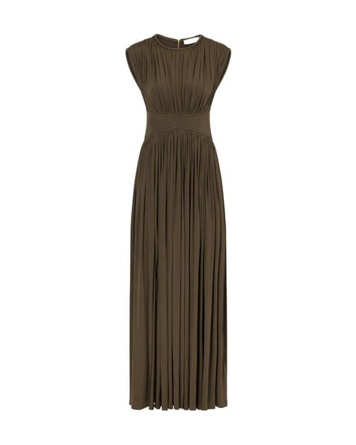 Zimmermann Green Luma Column Maxi Dress