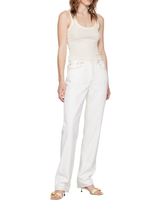 Jacquemus White Sleeveless Tank Top