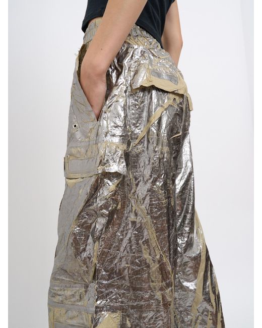 Rick Owens Gray Double Cargo Jumbo Belas Pants