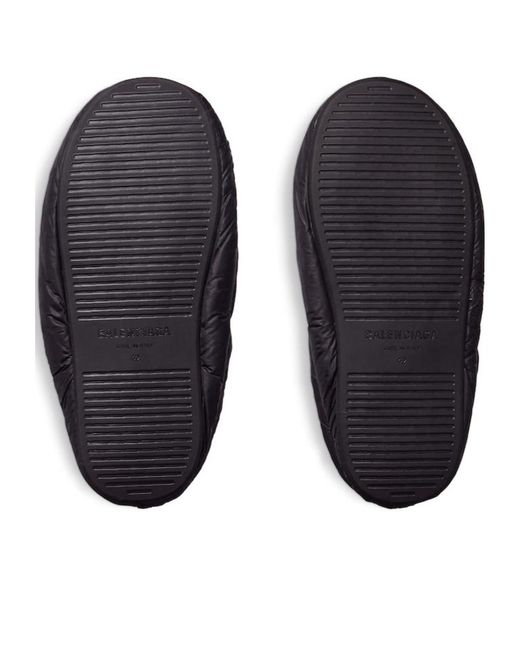 Balenciaga Black Alaska Slippers for men
