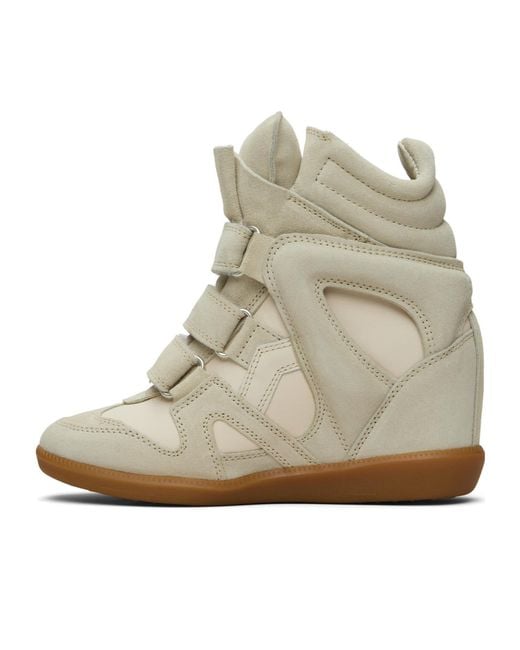 Isabel Marant Natural Bekett High-Top Sneakers