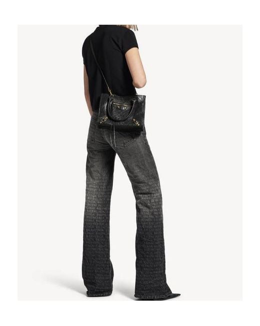 Balenciaga Black Le City Mini Tote Bag
