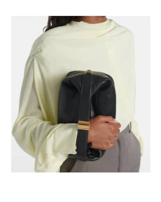 Calvin Klein Black Andy Small Leather Shoulder Bag
