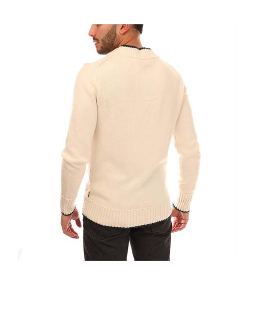 Boss Natural Crew-Neck Long-Sleeve Sweater for men